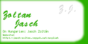 zoltan jasch business card
